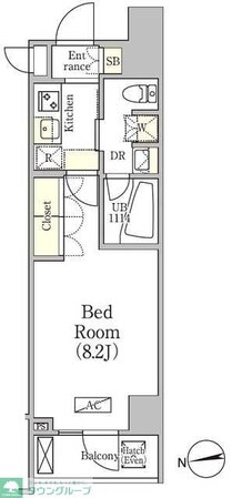 アジールコート品川中延サウスの物件間取画像